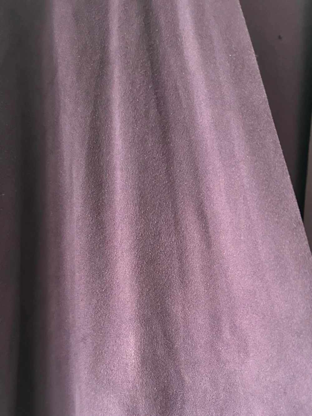 INC International Concepts Plum Open-Front Draped Faux Suede Cardigan - Picture 4 of 5